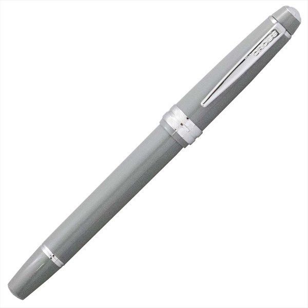 Limited Quantity CROSS Bailey Light Gray Ballpoint Pen gift set with twist mechanism and chrome accents