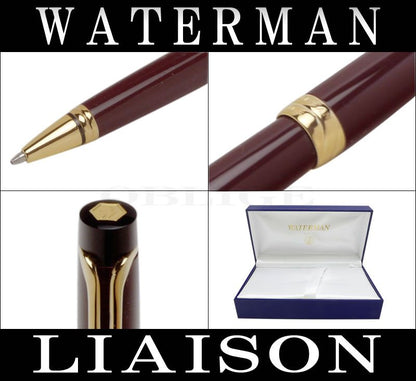 Waterman Liaison Ruby Red ballpoint pen with twist tip and sleek red glossy finish