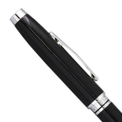 Cross Coventry NAT0662-6 Black Lacquer Ballpoint Pen with black lacquer finish and metal clip