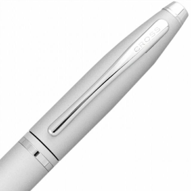 Cross Kuro AT0112-16 Over Satin Chrome ballpoint pen with brass body and twist mechanism