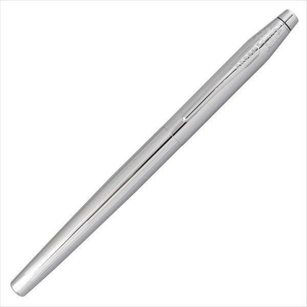 Limited Edition Cross rollerball pen with brass chrome finish and refill in gift set