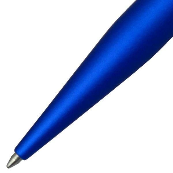 CROSS Tech Two Metallic Blue ballpoint pen with brass barrel and stylus parts, twist mechanism