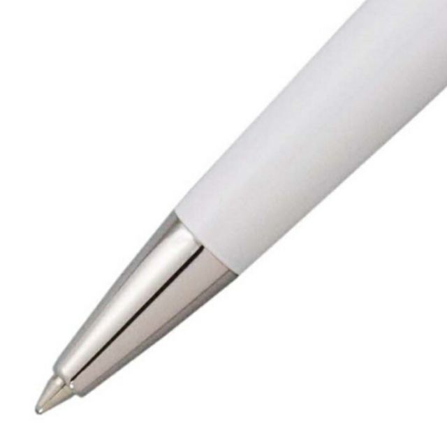 Waterman Metropolitan Essential White CT ballpoint pen with silver trim and sleek white barrel