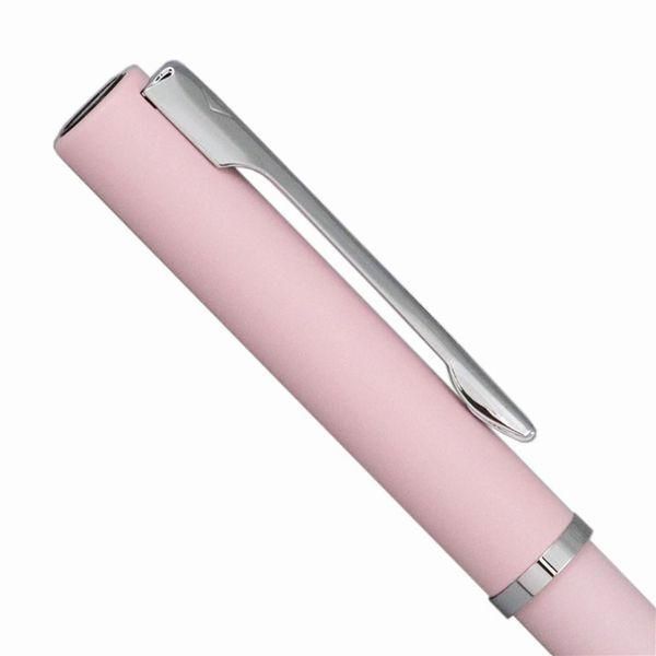 WATERMAN Allure Pastel Pink CT ballpoint pen with sleek pink body and chrome trim