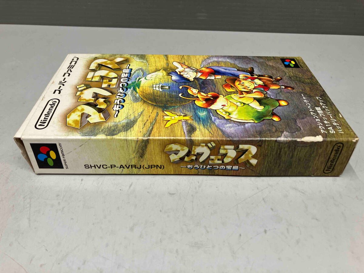 SFC SNES Marvelous Another Treasure Island cartridge with original box and manual