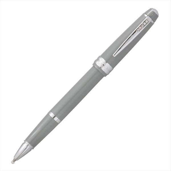 Limited Quantity CROSS Bailey Light Gray Ballpoint Pen gift set with twist mechanism and chrome accents