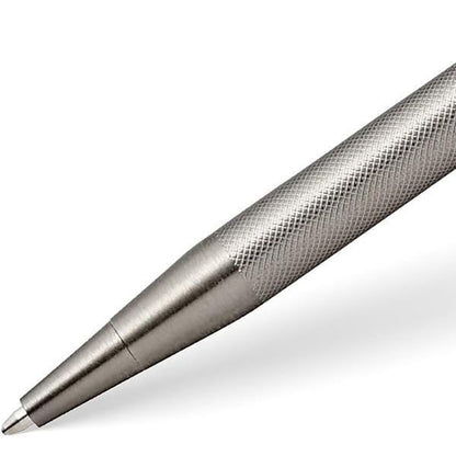 CROSS Classic Century ballpoint pen in titan gray with brass body and black grip, twist mechanism, 135mm length