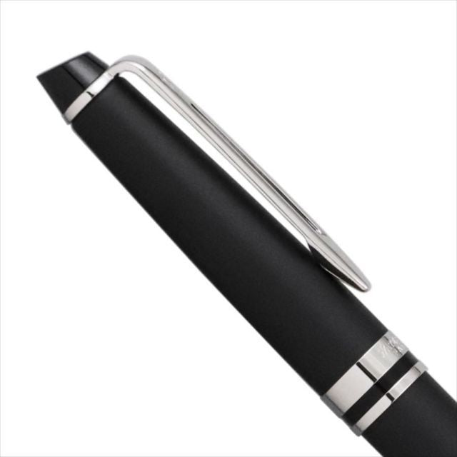 WATERMAN Expert Essential Matte Black ballpoint pen with brass lacquered body and nickel palladium clip