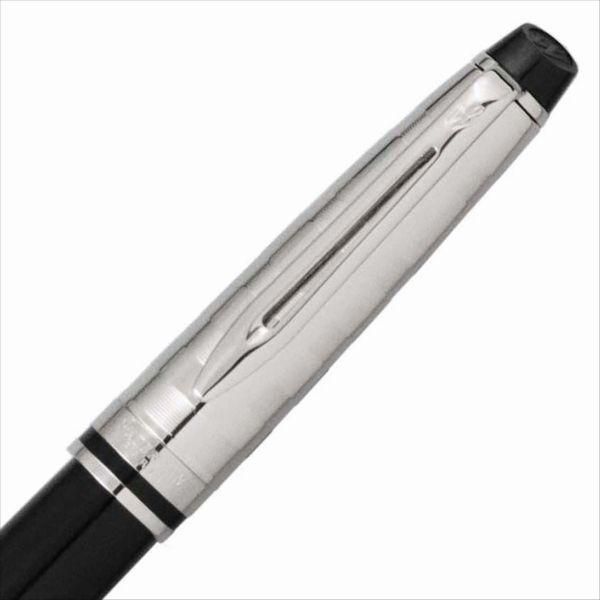 WATERMAN Expert DX Black CT fountain pen with fine stainless steel nib and brass body
