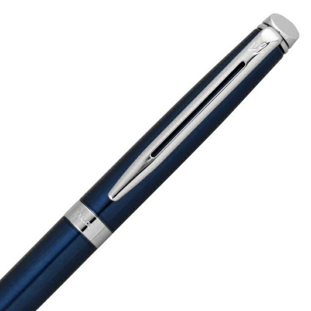 Waterman Metropolitan Essential Metallic Blue S0947090 ballpoint pen with metallic finish and blue accents