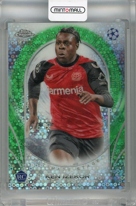 2024-25 Topps UEFA Club Competitions Ken Izekor Ultimate Stage Green Refractors #USC-11 card