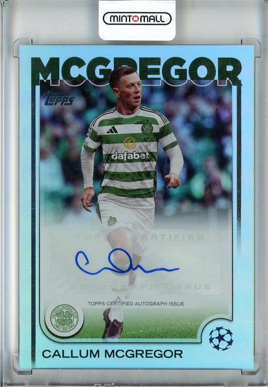 2024-25 Topps UEFA Club Competitions Callum McGregor autograph card from Celtic FC