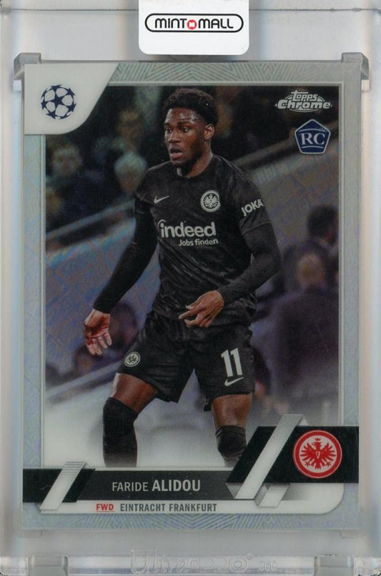 2022-23 Topps UEFA Club Competitions Faride Alidou Toppsfractor Rookie Card #35 Parallel 19 of 52