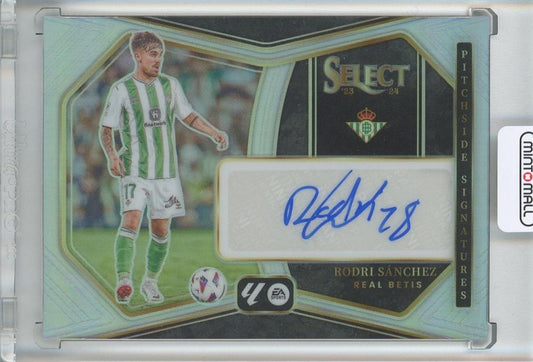 2023-24 PANINI SELECT LA LIGA Rodri Sanchez Pitchside Signatures card from Real Betis