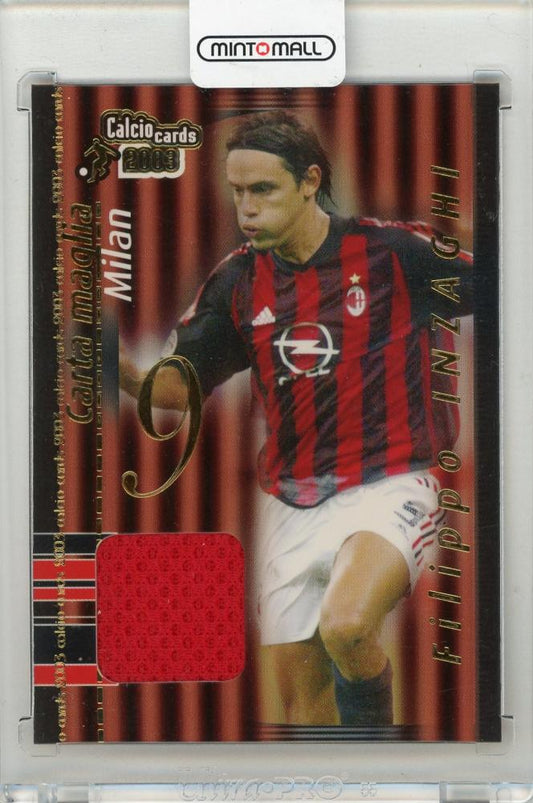 2003 PANINI Calcio Filippo Inzaghi AC Milan Carta Maglia trading card #CM2