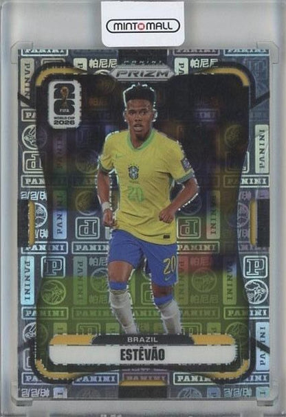 2026 Panini Prizm World Cup Estevao Panini Logo football card #87 8/61 Brazil