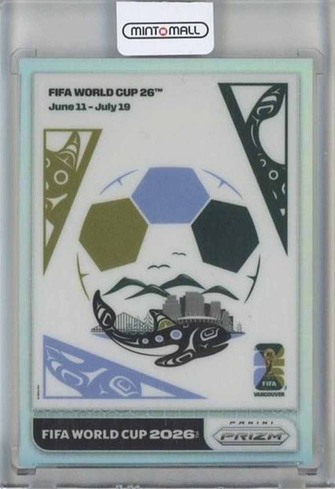2026 Panini Prizm World Cup Vancouver collectible poster number 9 with vibrant soccer-themed graphics