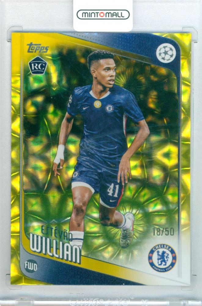 2026 Topps Uefa Japan Edition Estevao Willian #66 Base Gold Foil Parallel trading card