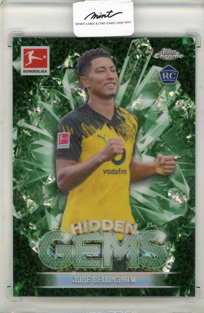 2026 Topps Chrome Bundesliga Jobe Bellingham Hidden Gems rookie card front view