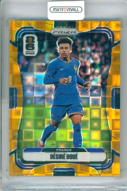 2026 Panini Prizm FIFA World Cup Soccer Desire Doue #31 Base Orange Pandora Parallel card from France