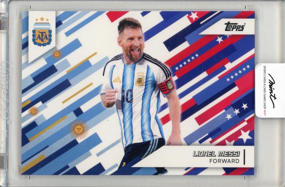 2026 TOPPS TEAM SET ARGENTINA trading card featuring Lionel Messi #31 in Argentina team uniform