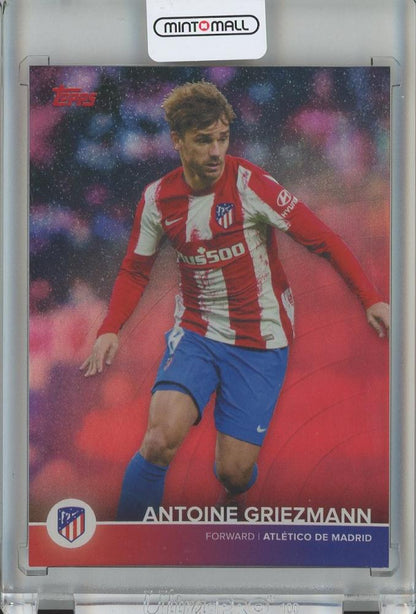 2021-22 Topps Atletico Madrid Antoine Griezmann Base Red soccer card #162