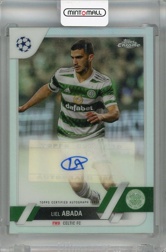 2022-23 Topps Chrome UEFA Liel Abada Chrome Autograph card #CA-LA featuring Celtic FC