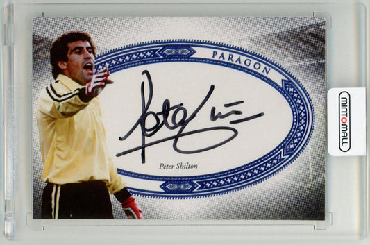 2021-22 Futera Unique World Football Peter Shilton autographed card serial 1 of 2 England