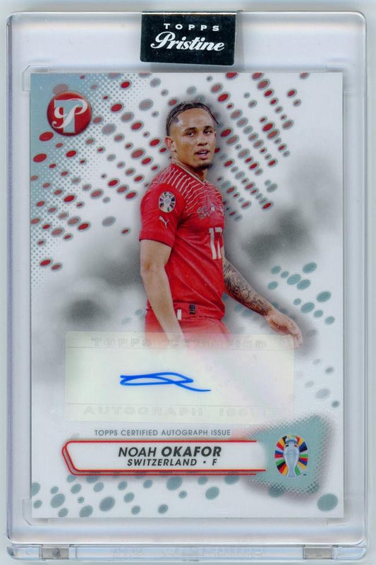 2023 Topps Pristine Road to Euro 2024 Noah Okafor Autograph card PA-NO from Switzerland