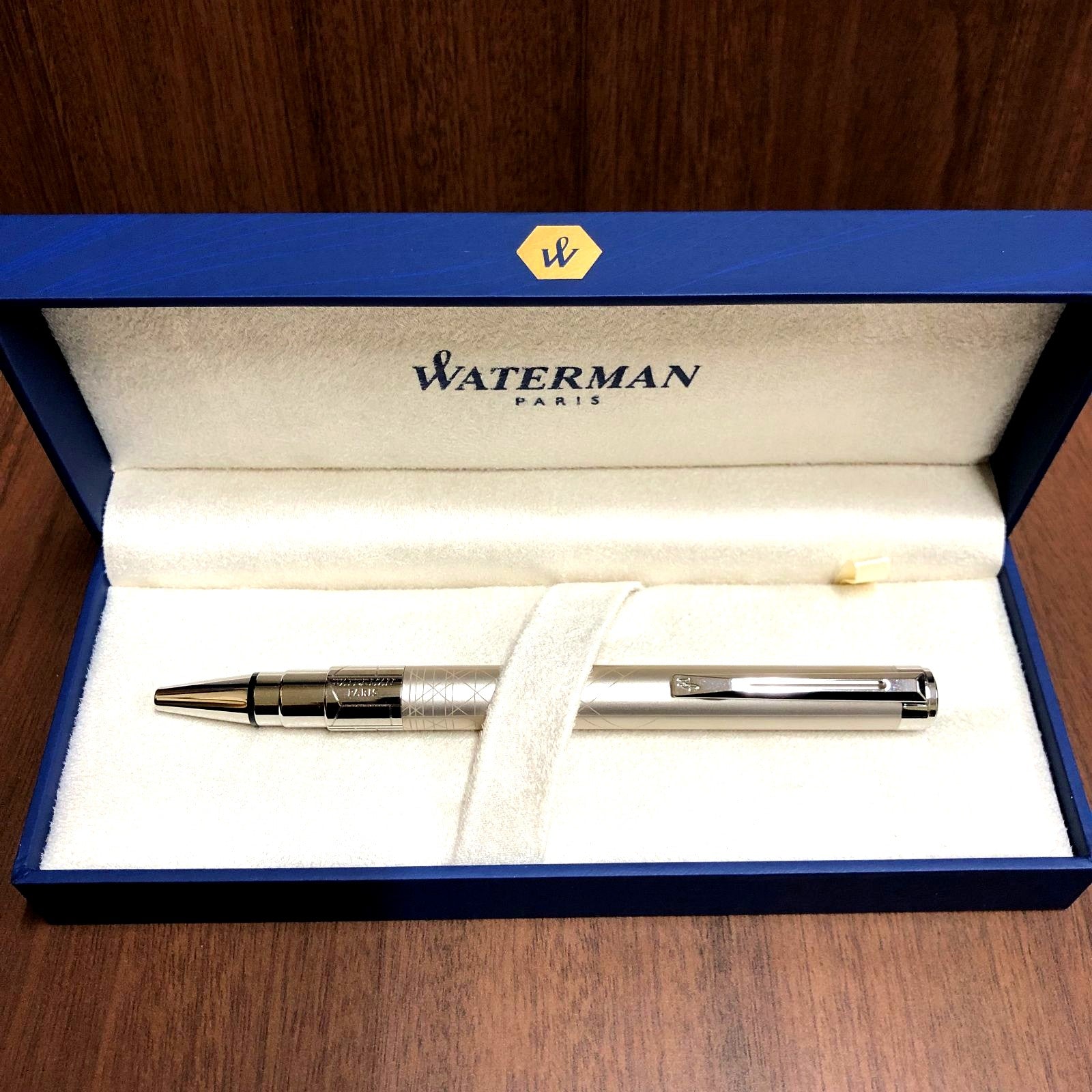 WATERMAN Perspective Decoration Champagne CT metal ballpoint pen with twist mechanism and champagne finish