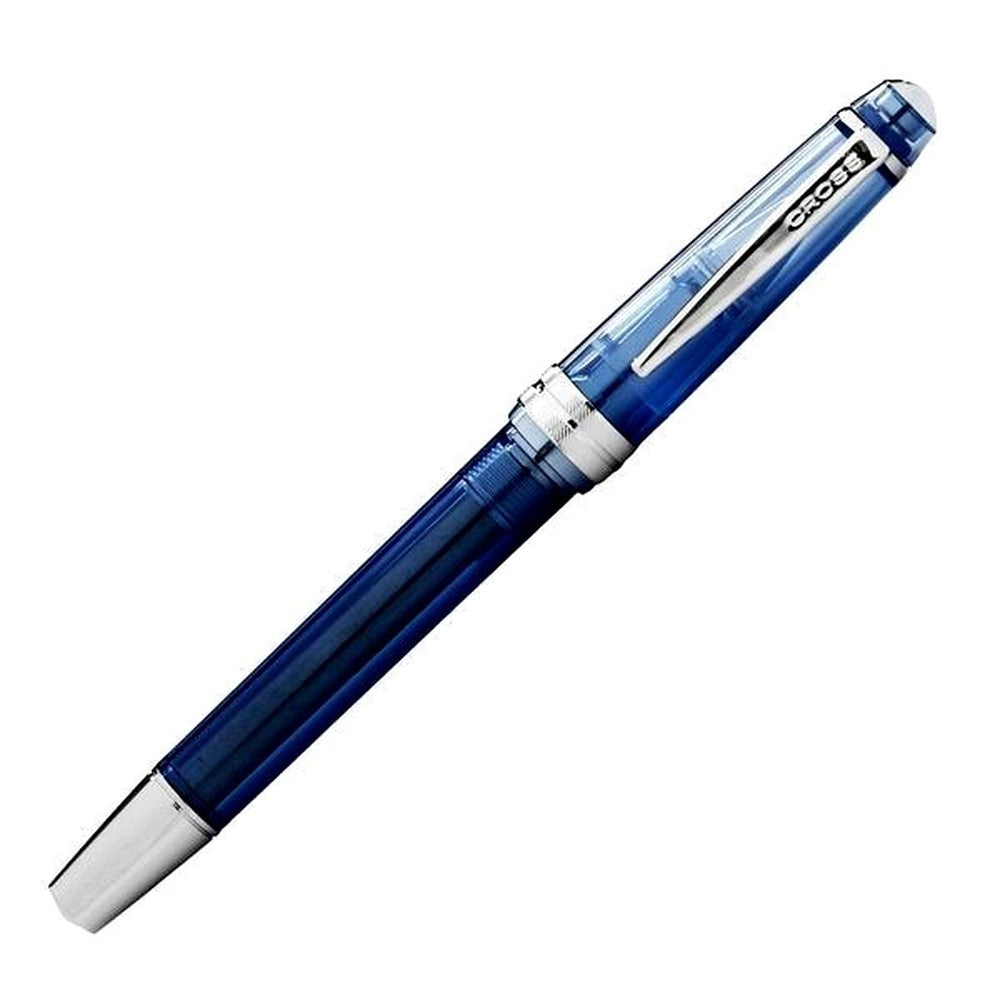 Cross Bailey Light Pen Model NAT0742-18 Blue Hawaii with transparent resin barrel and blue cap