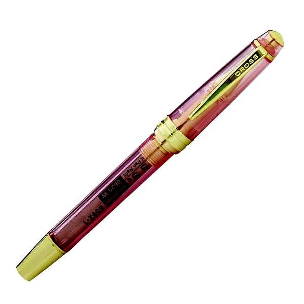 Cross Bailey Light Cream Soda Collection ballpoint pen NAT0742-20 with transparent resin and gold-plated accents