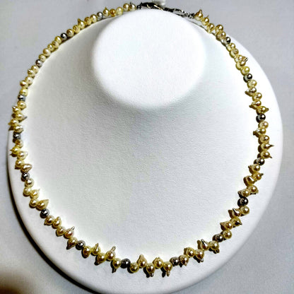 Akoya Pearl Cleopatra Necklace featuring 4.5-5mm untreated pearls on a 51cm strand