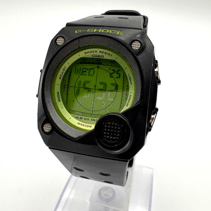 Casio G-Shock G-8000B Overseas model digital quartz watch in black and green with minor scratches