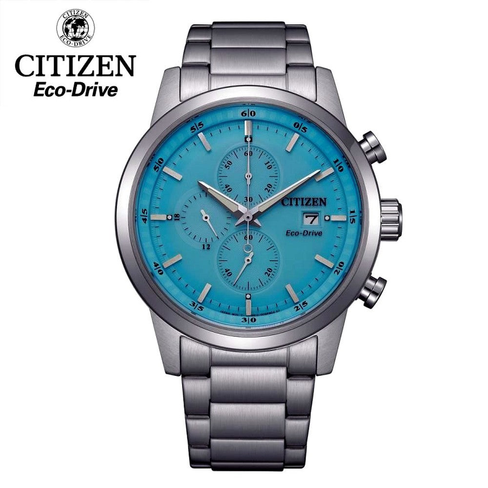 Citizen Eco-Drive CA0748 men's wristwatch with 42mm stainless steel case and adjustable stainless steel band