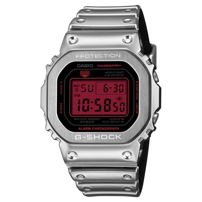 Casio G-Shock GM-5600YRA-8JF digital watch with metal bezel and gray strap Japan import