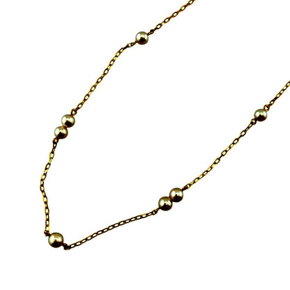 Mikimoto gold ladies necklace featuring a single pearl with K18 clasp stamp weighing 3.2 grams