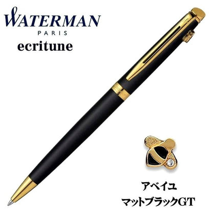 Waterman Metropolitan Essential Matte Black GT oil-based ballpoint pen with twist mechanism