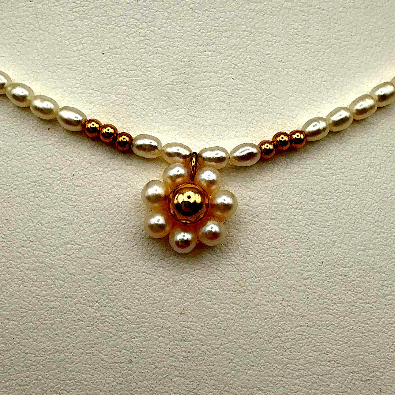 Mikimoto Gift Selection K14 gold necklace with 41 cm freshwater pearls on white background