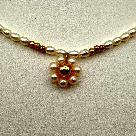 Mikimoto Gift Selection K14 gold necklace with 41 cm freshwater pearls on white background