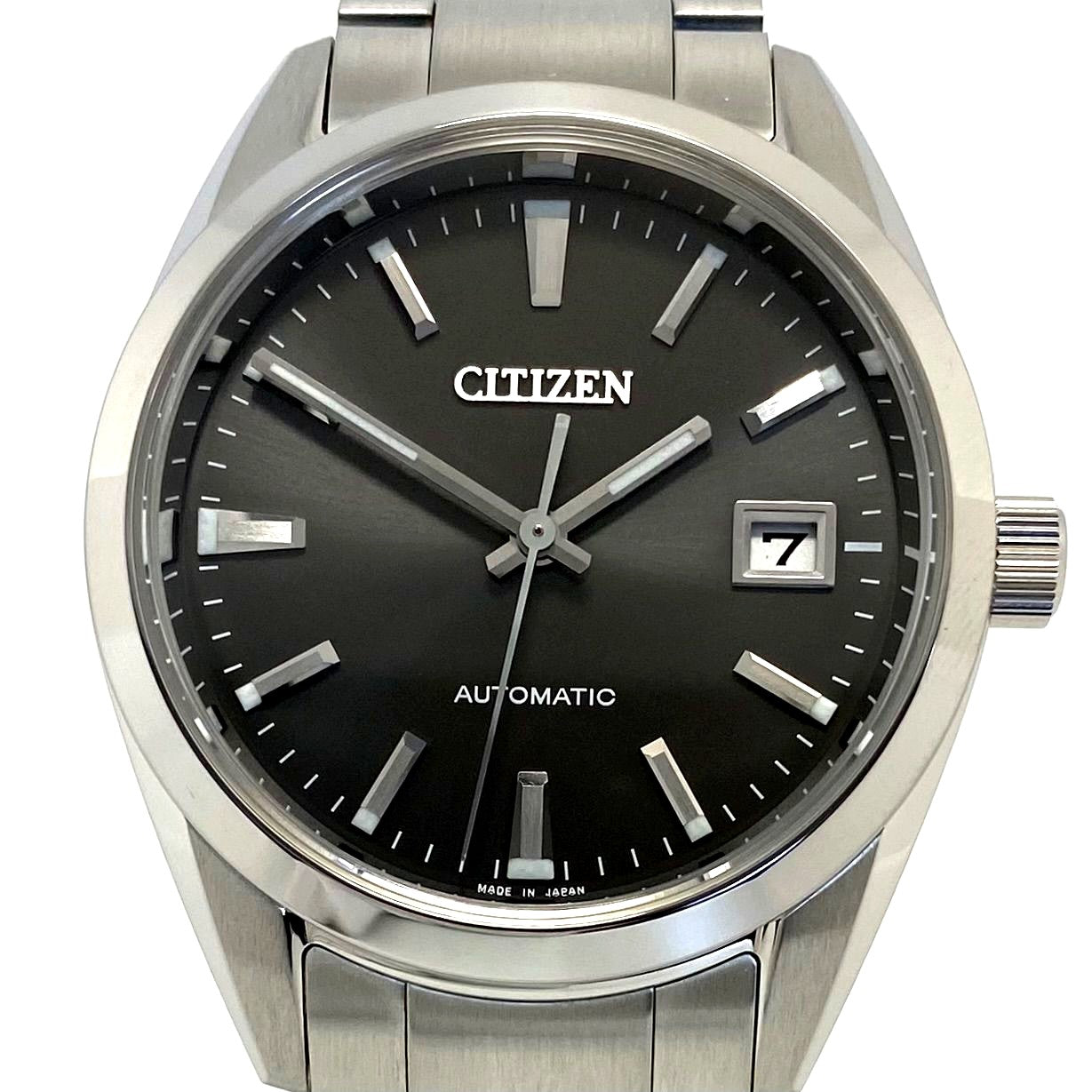 Citizen Collection Mechanical NB1050-59H automatic watch with stainless steel case back skeleton and date display