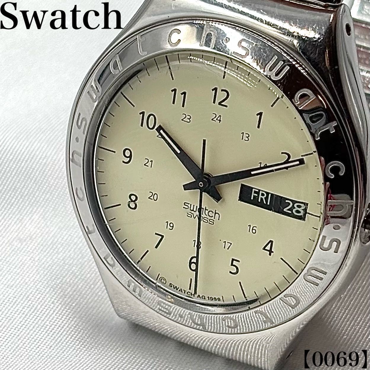 swatch YGS708 Irony Big Pergamena Quartz Men's — Japanese