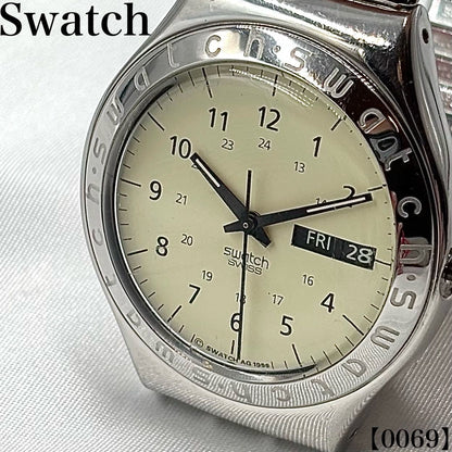 swatch YGS708 Irony Big Pergamena Quartz Men's — Japanese