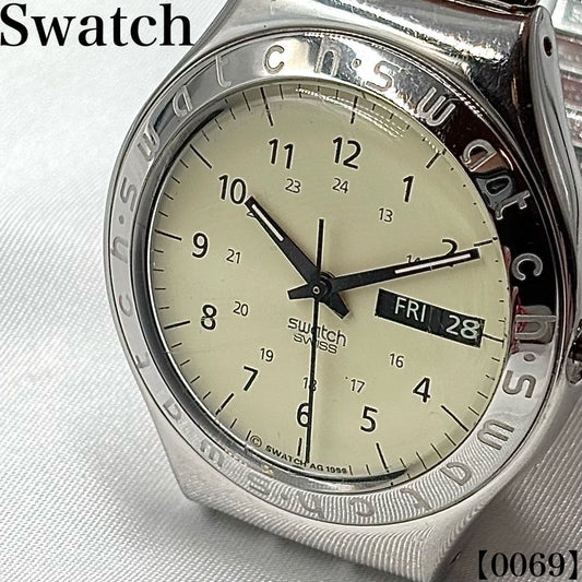swatch YGS708 Irony Big Pergamena Quartz Men's — Japanese