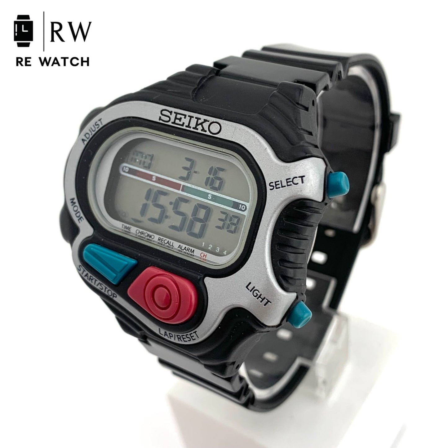 SEIKO S640-4000 Digital Men's Watch — Japanese