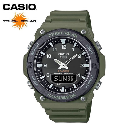 CASIO AQS820 Solar Men's Watch — Japanese