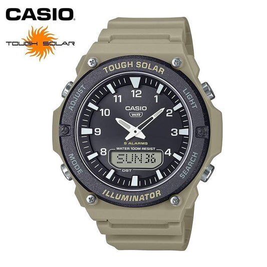 CASIO AQS820 Solar Men's Watch — Japanese