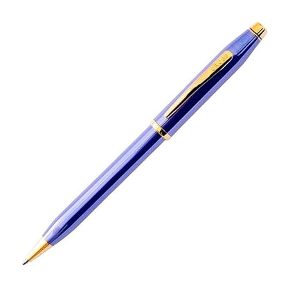 Cross Century II Lavender Blue fountain pen with twist mechanism and medium nib in premium gift box