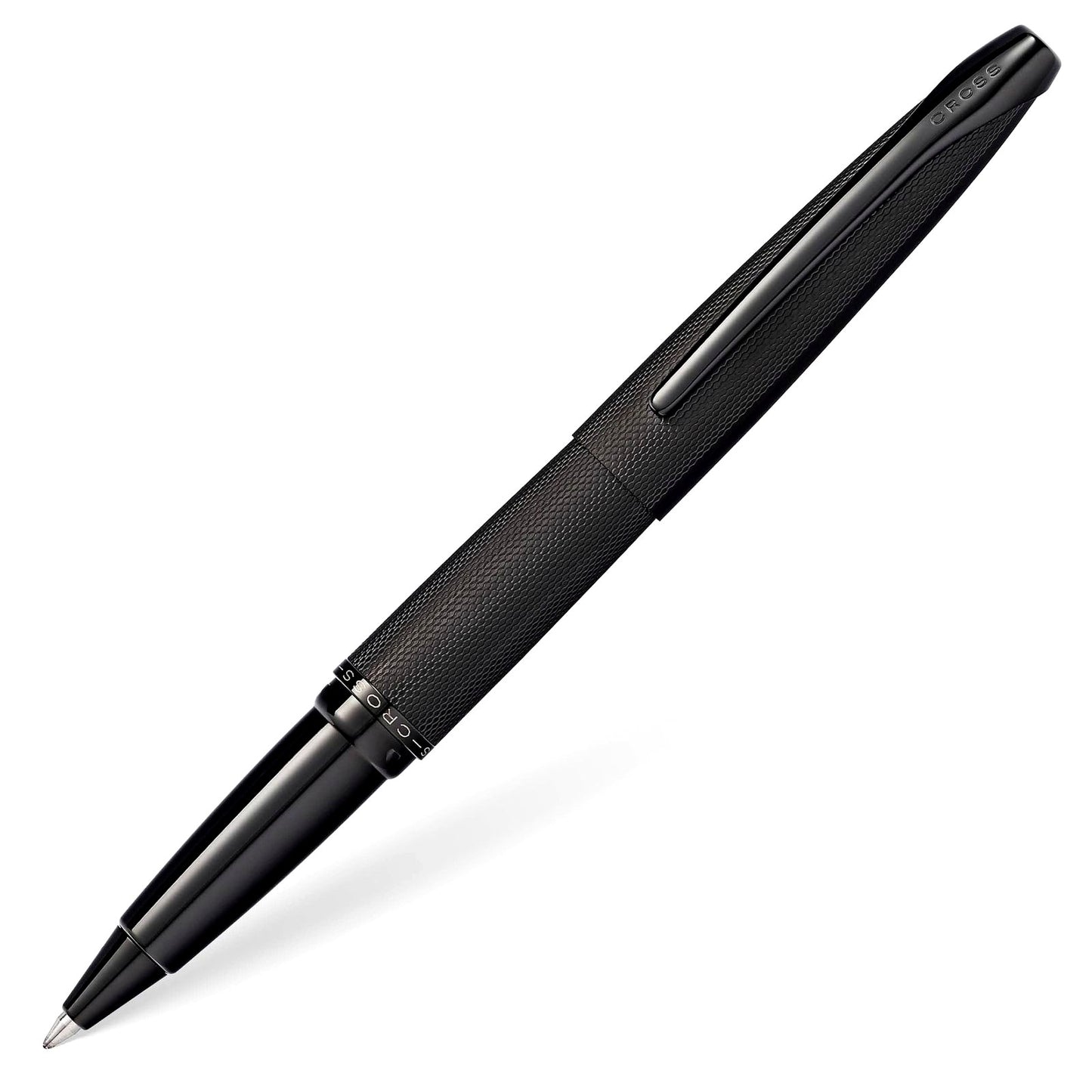 Cross ATX Brushed Finish Black Ballpoint Pen Model N885-41 with brass body and black PVD coating