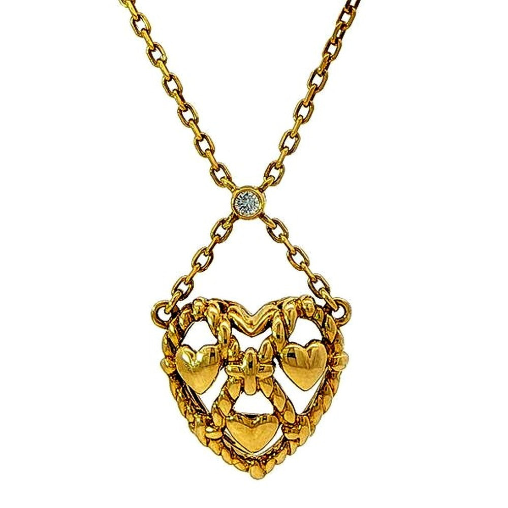 Mikimoto Heart Diamond 0.03ct Necklace with 39cm chain and heart-shaped diamond pendant